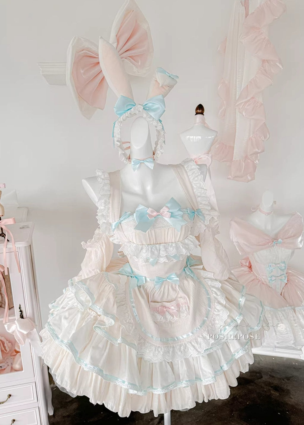 POSHEPOSE - Antique Maid Dress Set Bunny Collection - POSHEPOSE image 8