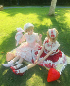 Sweet Lolita Jacquard Blouse, Strawberry Embroidery Collar - image 8