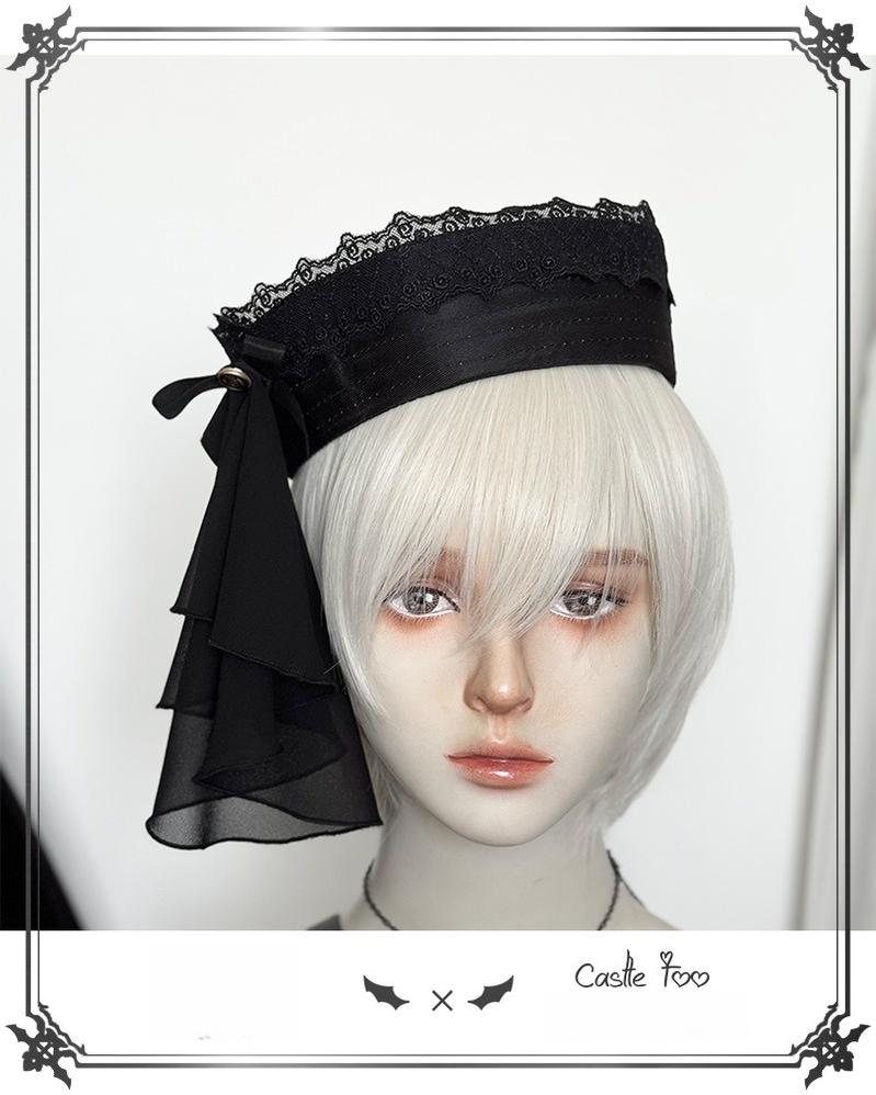 Black Moonlight - Ouji Lolita Chiffon Shirt Outfit Collection - image 25