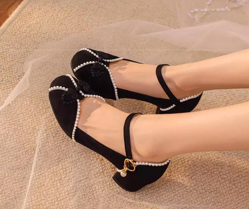 Huaiyu Yana Han Lolita Chunky Heel Shoes - image 19