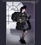 Night Traveler - Classic Gothic Lolita Dress with Stained Glass Window Print - image 35