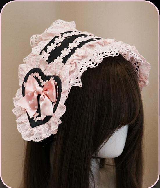 Maiden's Heart Knot - Old School Lolita BNT, Hairband, Cuffs and Hairclip Collection - image 8