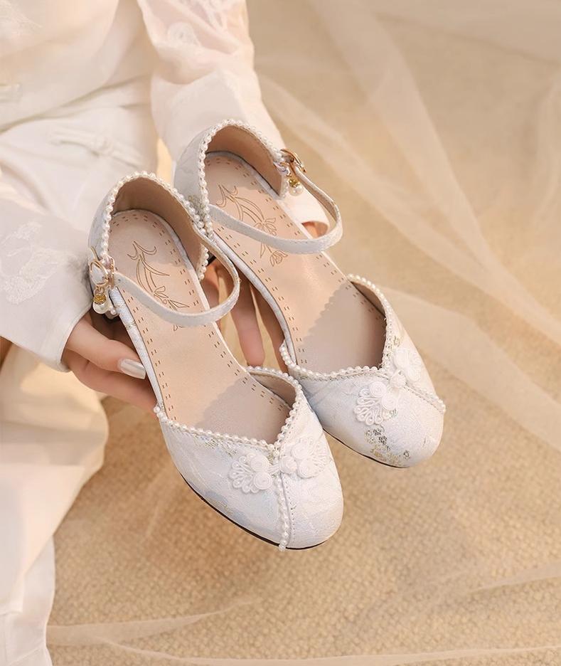 Heart Jade Qi Lolita Chunky Heel Shoes - image 9