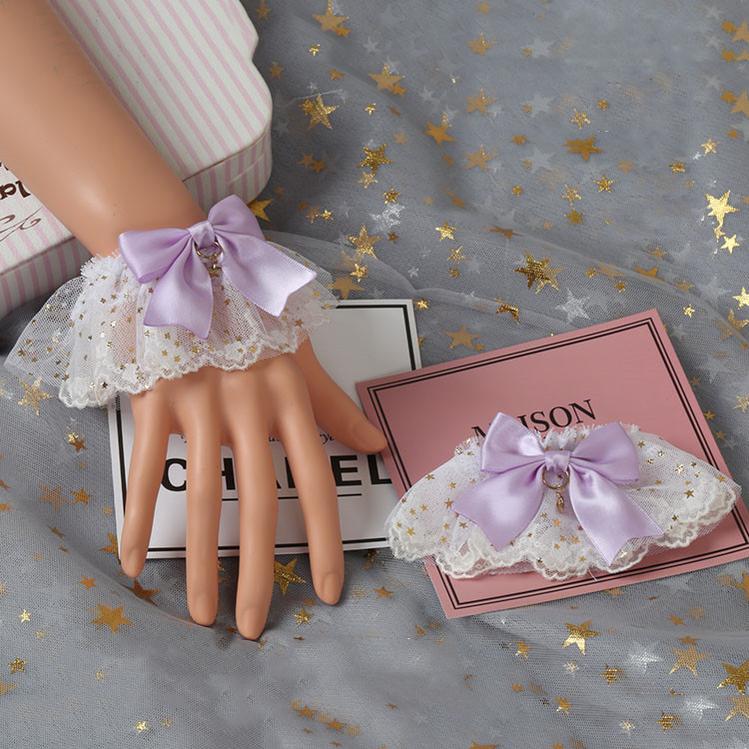 Light Purple Sweet Lolita KC, Cuffs and Hat - image 4