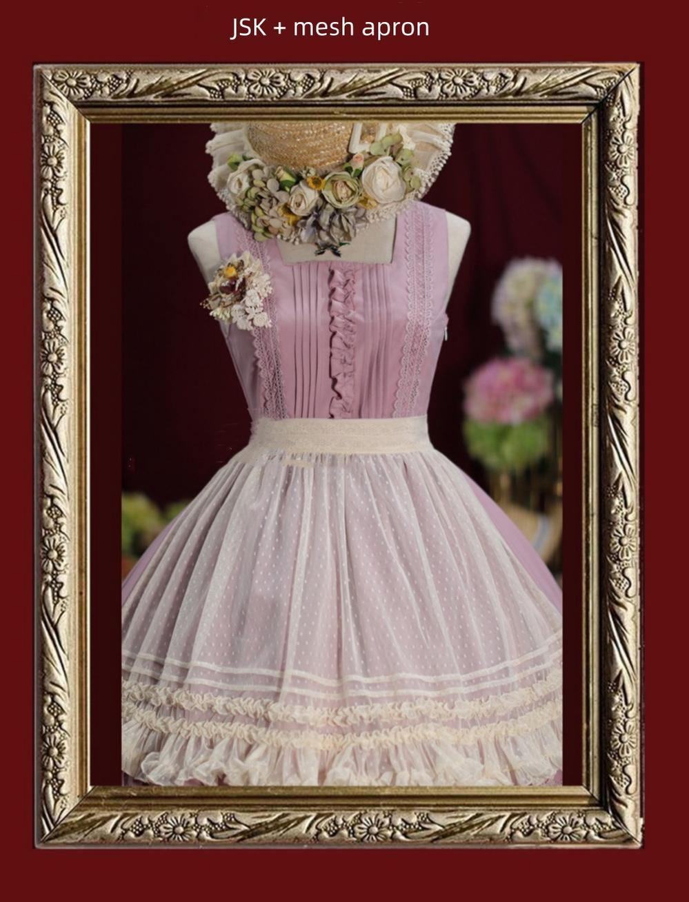 Nocturne Reminiscence - Elegant Lolita JSK Dress Multi-Wear Apron Dress Set - image 15