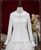Cotton Retro Lace Lolita Blouse - image 16