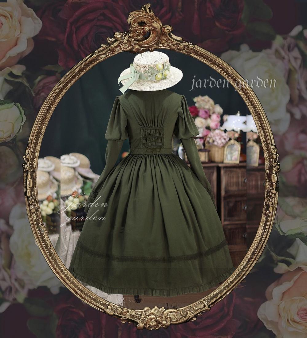 The Black Forest - Classic Lolita Stand Collar Dress OP - image 17