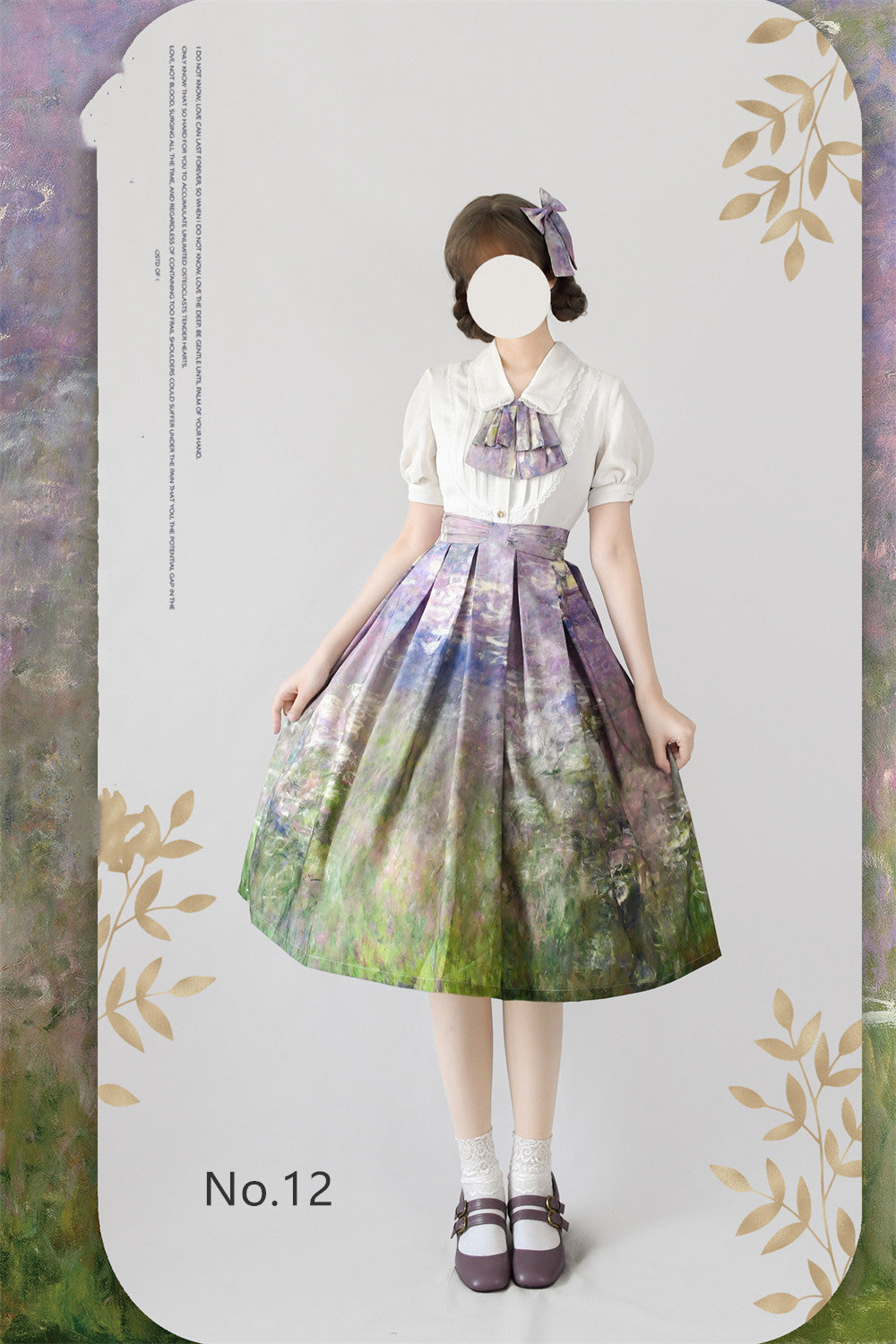 Monet Oil Painting - Retro Classic Lolita SK - image 13