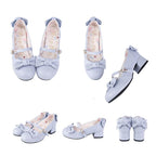 Elegant Lolita Bownot Retro High Heel Shoes - image 15