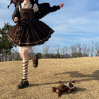 Macaron Lolita Cute Stripe Socks - image 34