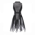 Eternal Displaced Boundary - Ouji Vest Coat with Detachable Back Trailing - image 2