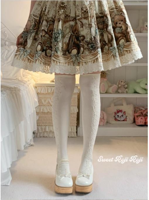 Classic Lolita Socks Autumn Mid-calf Cotton Socks - image 13