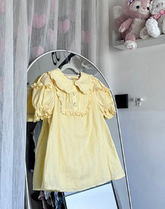 Plus Size Lolita Shirt Solid Color Short Sleeve Blouse - image 7
