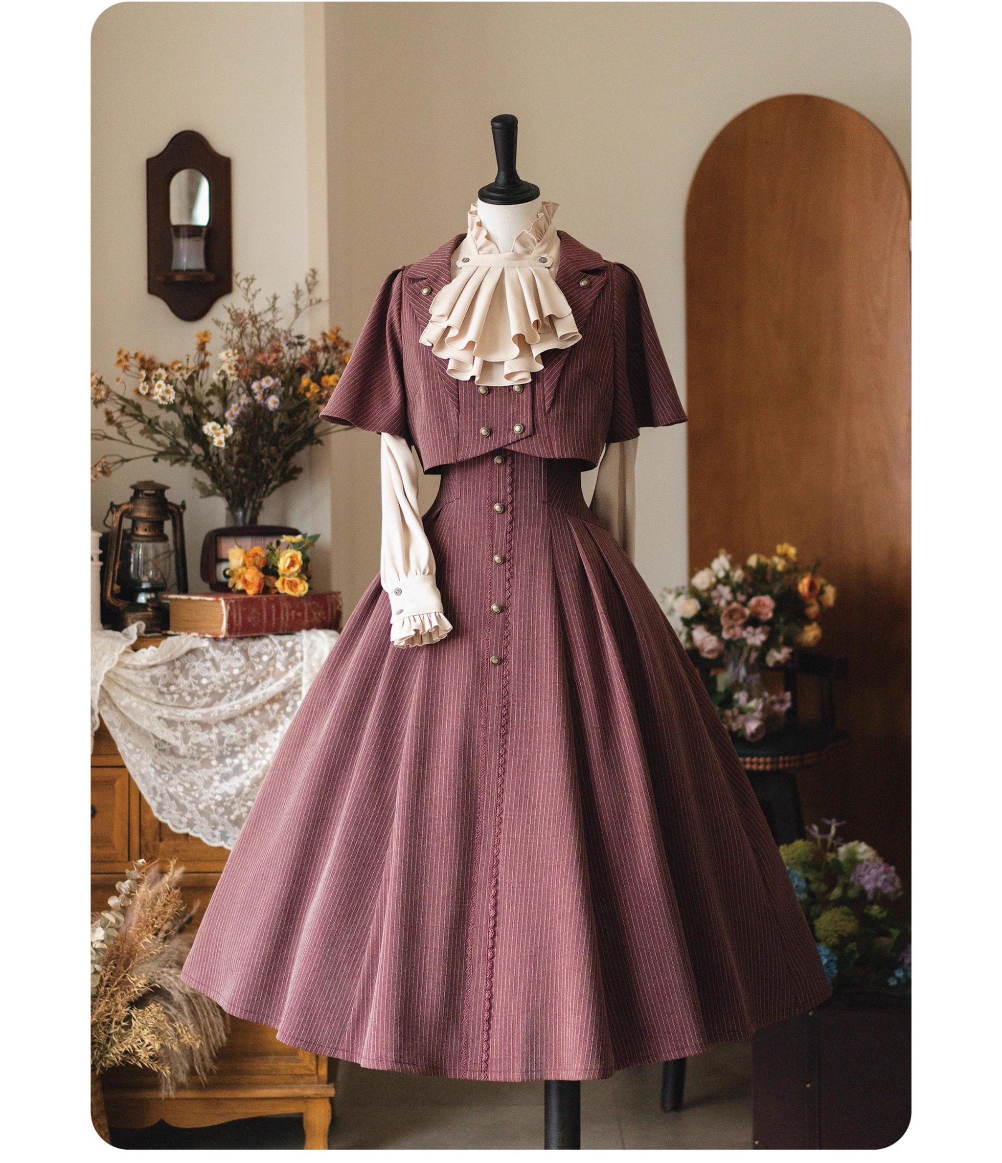Forest Stationery - Classic Lolita SK Suit with Shirt and Coat - image 36