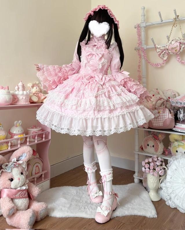 Love and Heart Palpitations Wedding Lolita JSK Dress Suit - image 1