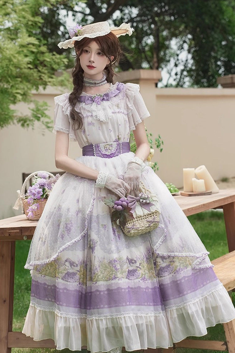 Rabbit Vine Story - Sweet Lolita Top, Skirt & Necklace Set - image 5