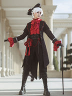 Black Ouji Fashion Lolita Pants with Separate Corset Belt - image 3