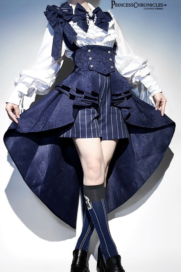 Rabbit Theater Ouji High-Low Girdle in Blue - image 17