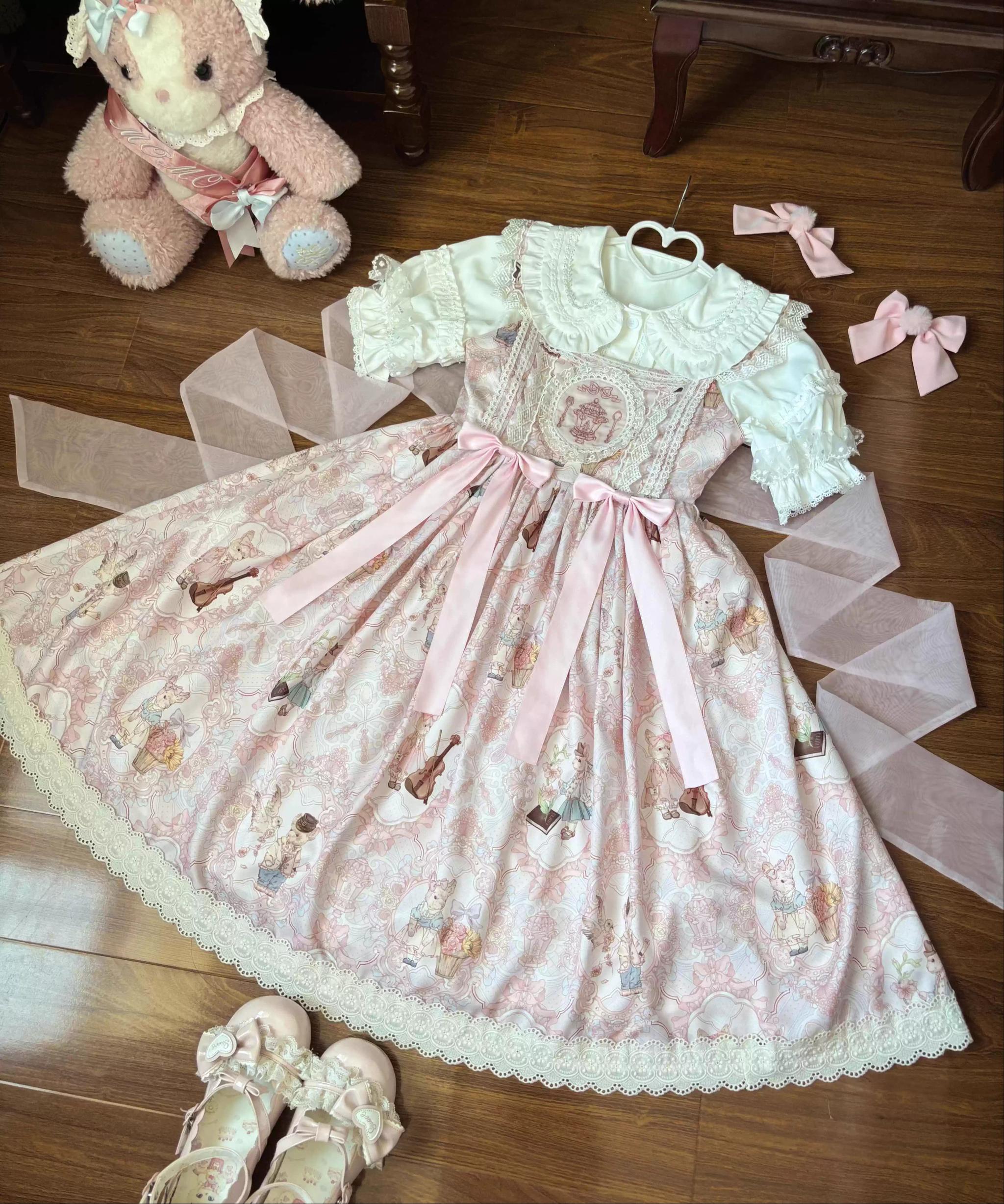 Candy Party - Printed Sweet Lolita JSK, Peter Pan Collar Shirt - image 21