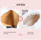 Kawaii Winter Lolita Multicolor Ankle Boots - image 16