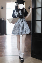 Elise Sweet Vintage Lolita Skirt in Grey - image 6