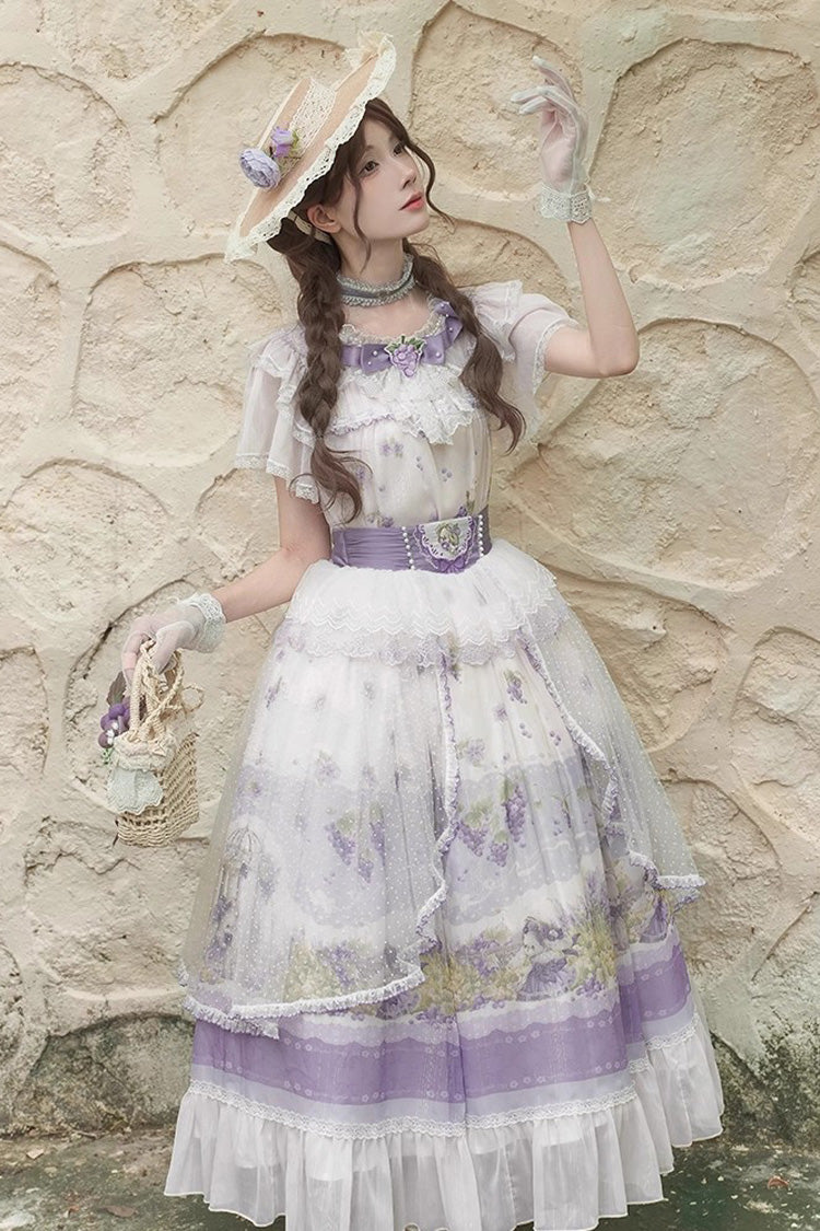 Rabbit Vine Story - Sweet Lolita Top, Skirt & Necklace Set - image 2