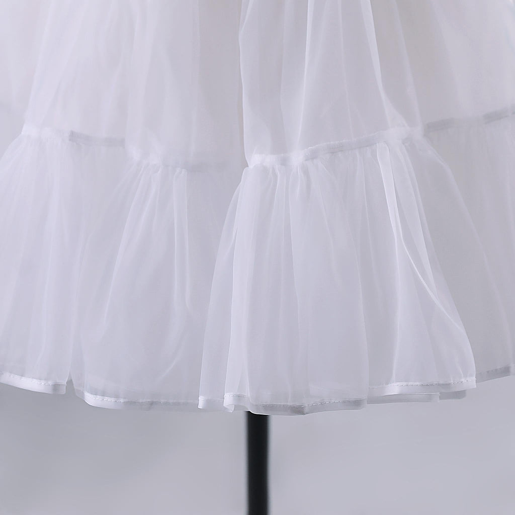 Noloria - Medium-High Volume Lolita White Puffy Petticoat, 17.7" (45 CM) - image 17