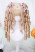 Roman Curl Double-Ponytail Sweet Lolita Wig in Gold & Black - image 1