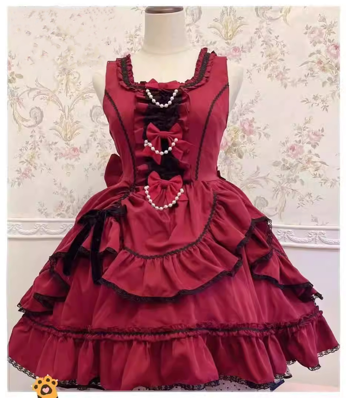 Black Lolita Doll OP/JSK with Adjustable Elasticity - image 15