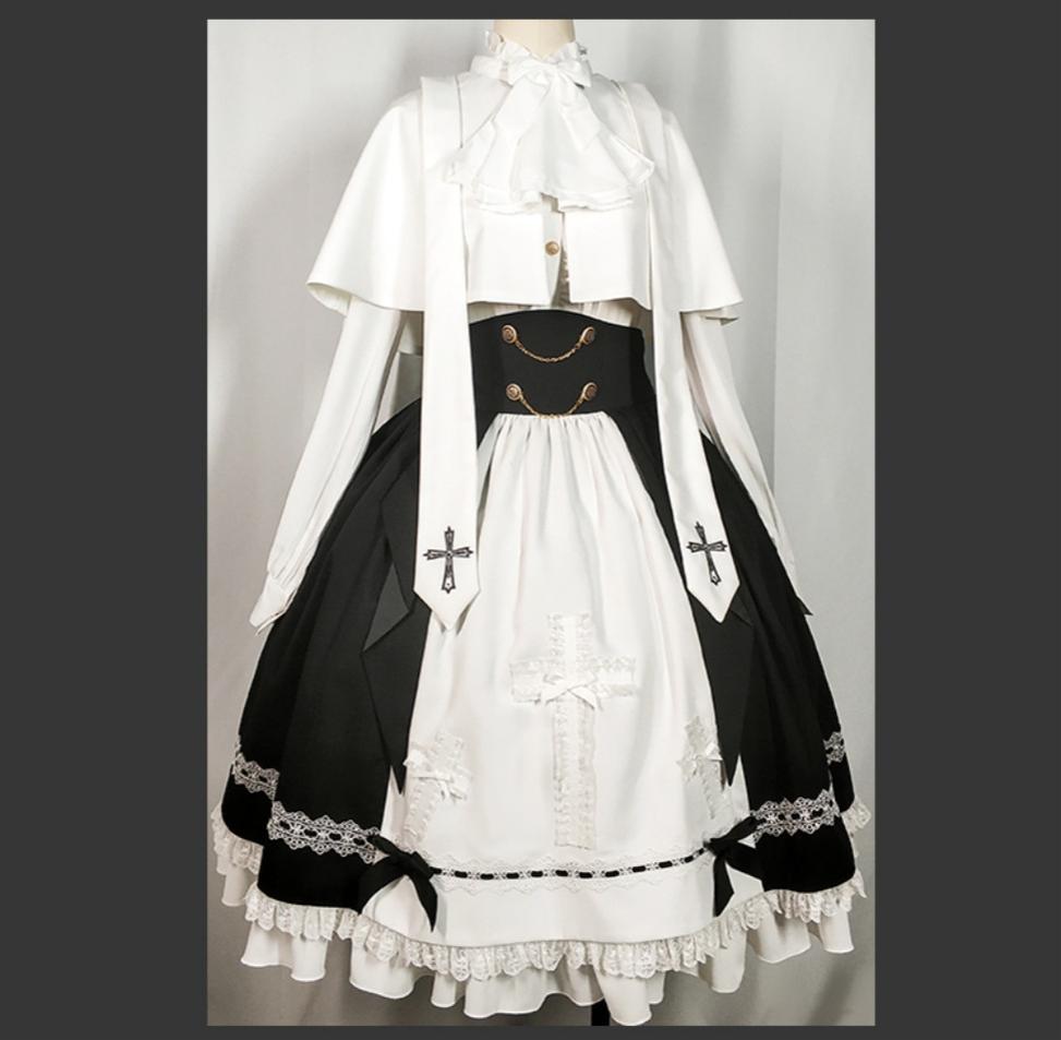 Holy Academy Gothic Prince Lolita Skirt Set - image 16