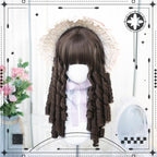 Classic Brown Lolita Wig with Roman Roll - image 1