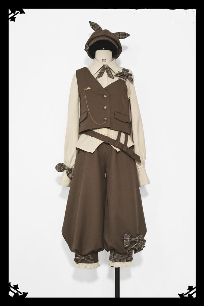 Secret Morning Post Coffee Retro Ouji Vest Set - image 1