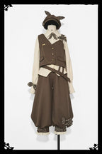 Secret Morning Post Coffee Retro Ouji Vest Set - image 1