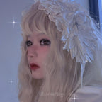 Rose Thorn Angel Wings Embroidered Elegant Lolita Headband - image 8