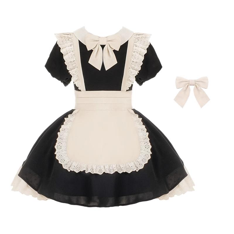 Kiss Kiss - Vintage Maid Lolita OP Dress and Apron - image 37