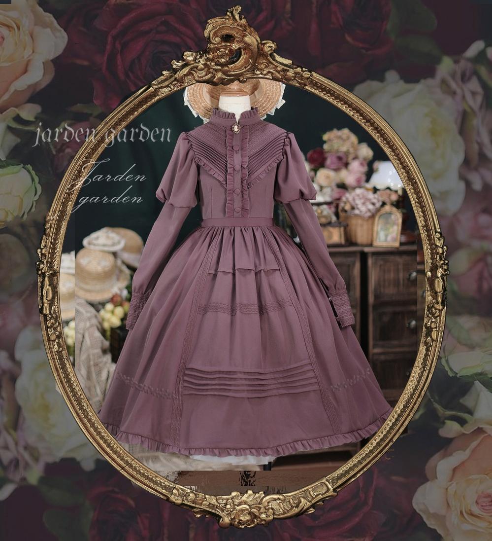 The Black Forest - Classic Lolita Stand Collar Dress OP - image 7