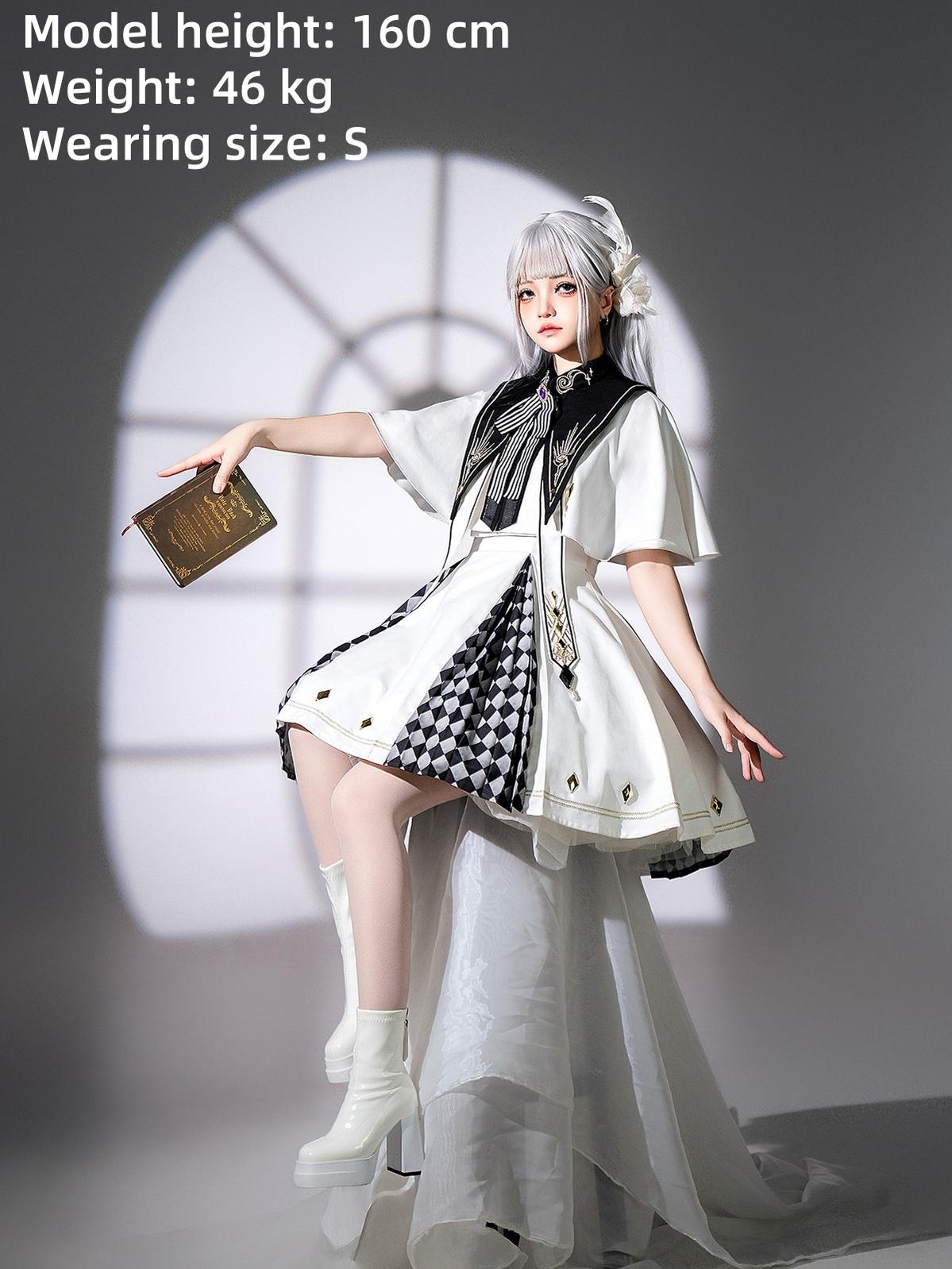 Eye of Truth Elegant Gothic Lolita Embroidered Dress Suit - image 7