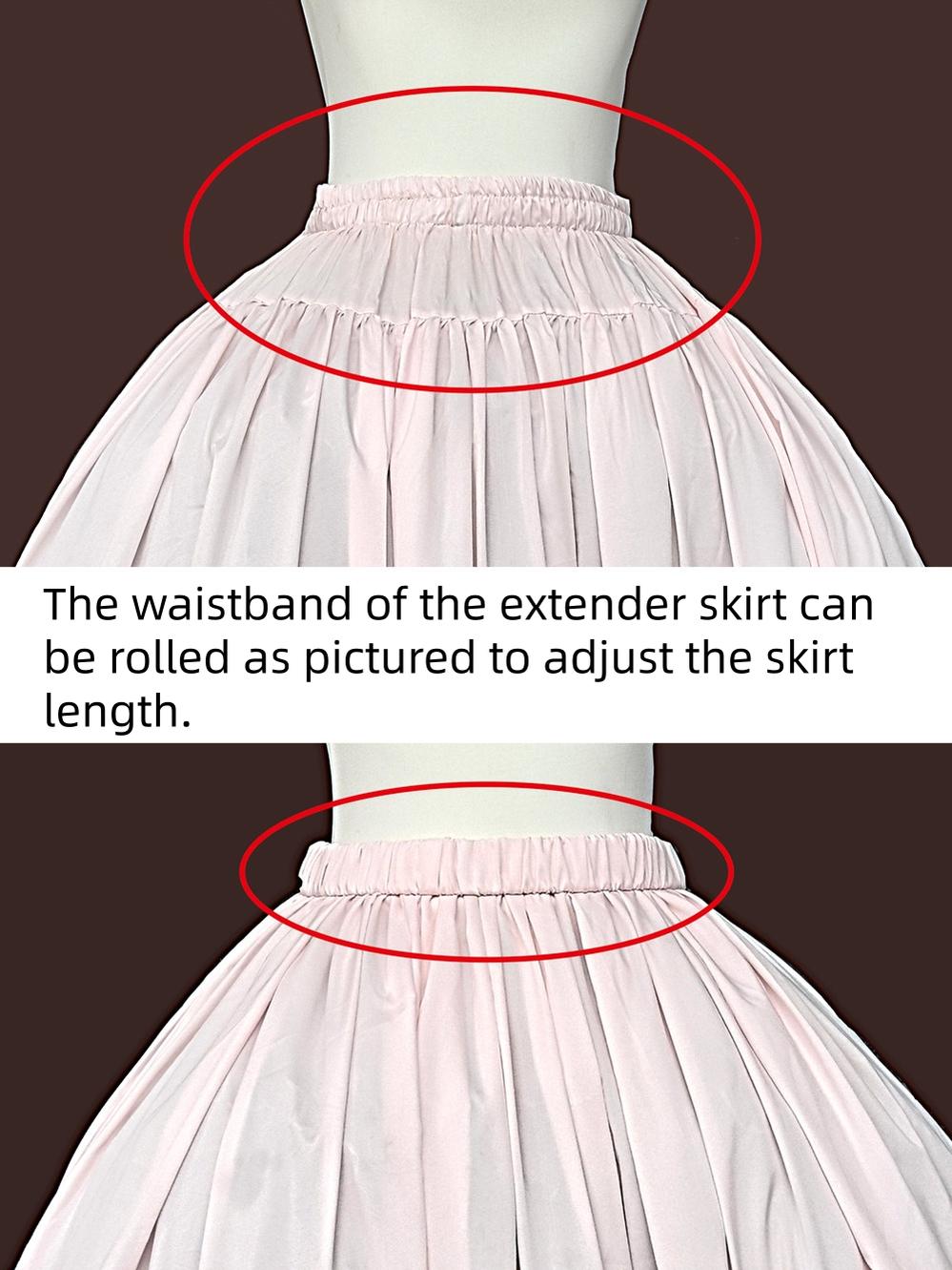 Mirror Doll - Old School Lolita Tiered Hem JSK with Polka Dot Lace and Accessories - image 17