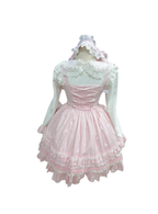 Little Dessert Chef - Old School Lolita JSK Dress, Cream-Like Ruffle and Accessories - image 15