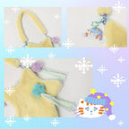 Cute Lolita Bag Cartoon Stars Yellow Plush Bag - image 5