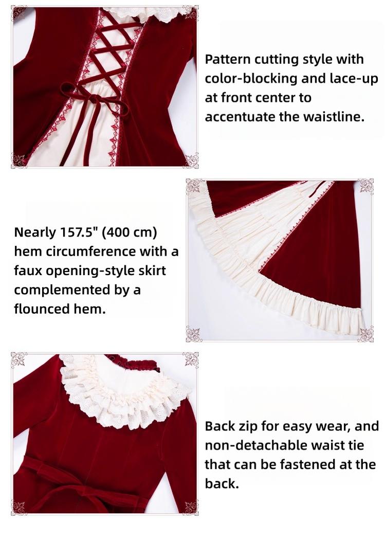 The Nutcracker - Winter Classic Lolita OP Dress, Front Opening and Accessories - image 7