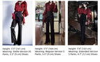 Ouji Lolita V-Line Backless Blouse & Slight Flare Pants - image 6