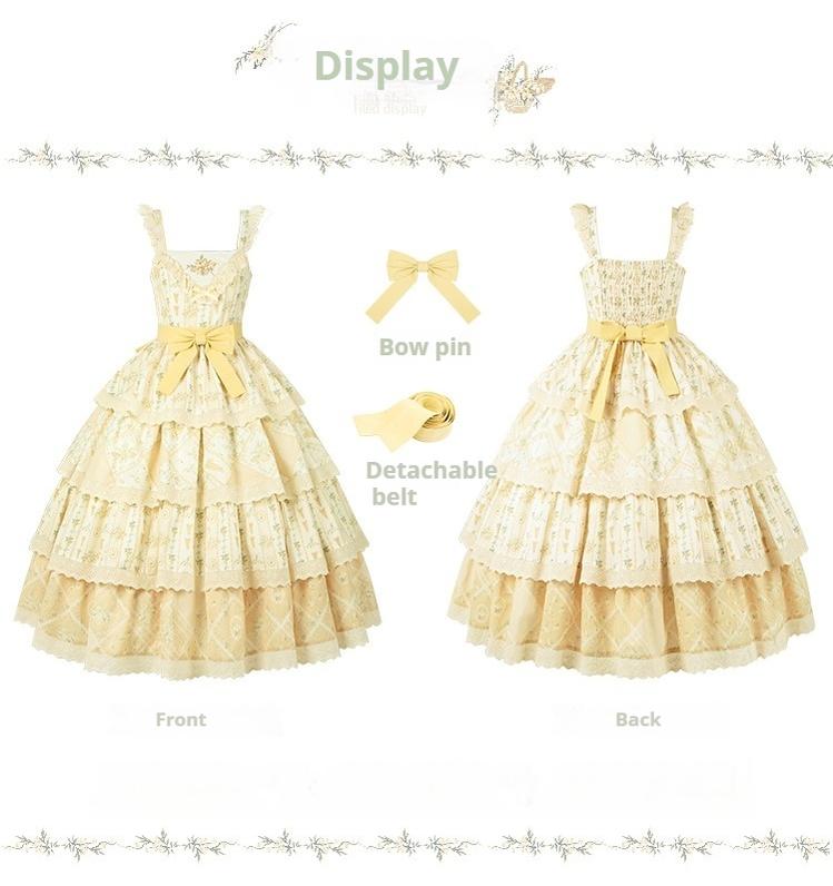 Letter and Poetry Sunflower Matters - Country Lolita JSK Embroidered Printed Lolita Dress and Accessories - image 15