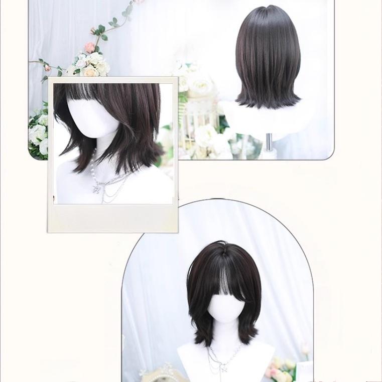 Daily Short Lolita Wig With French-Style Shoulder-Length Wavy - image 6