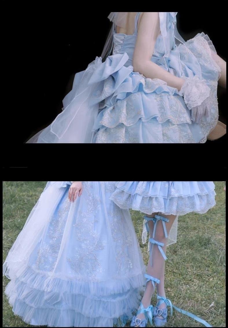 Endless Summer - Bridal Wedding Lolita JSK Open-Back Dress - image 48