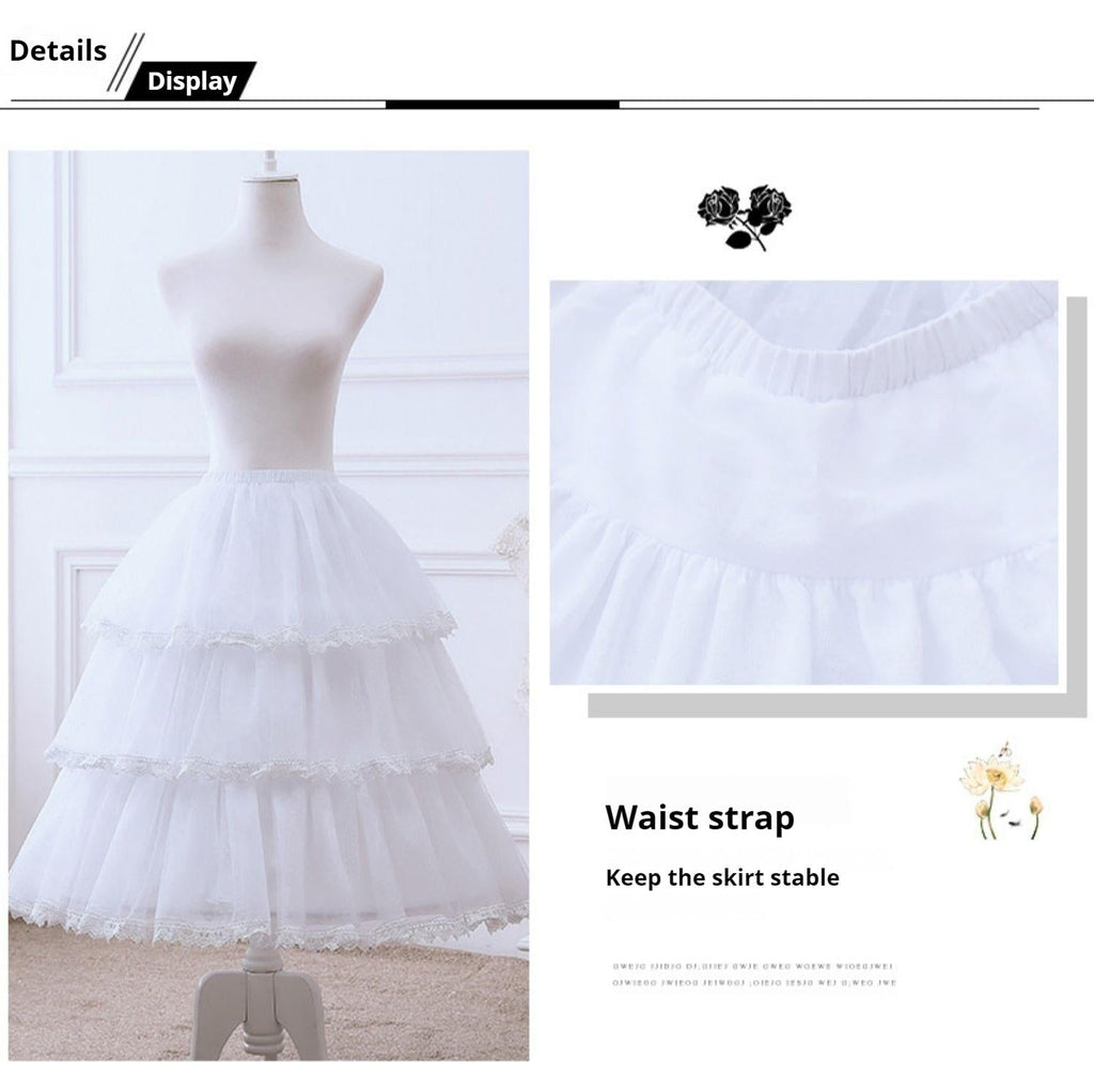 Magic Petticoat - Wedding Lolita Puffy Hoop Petticoat - image 9