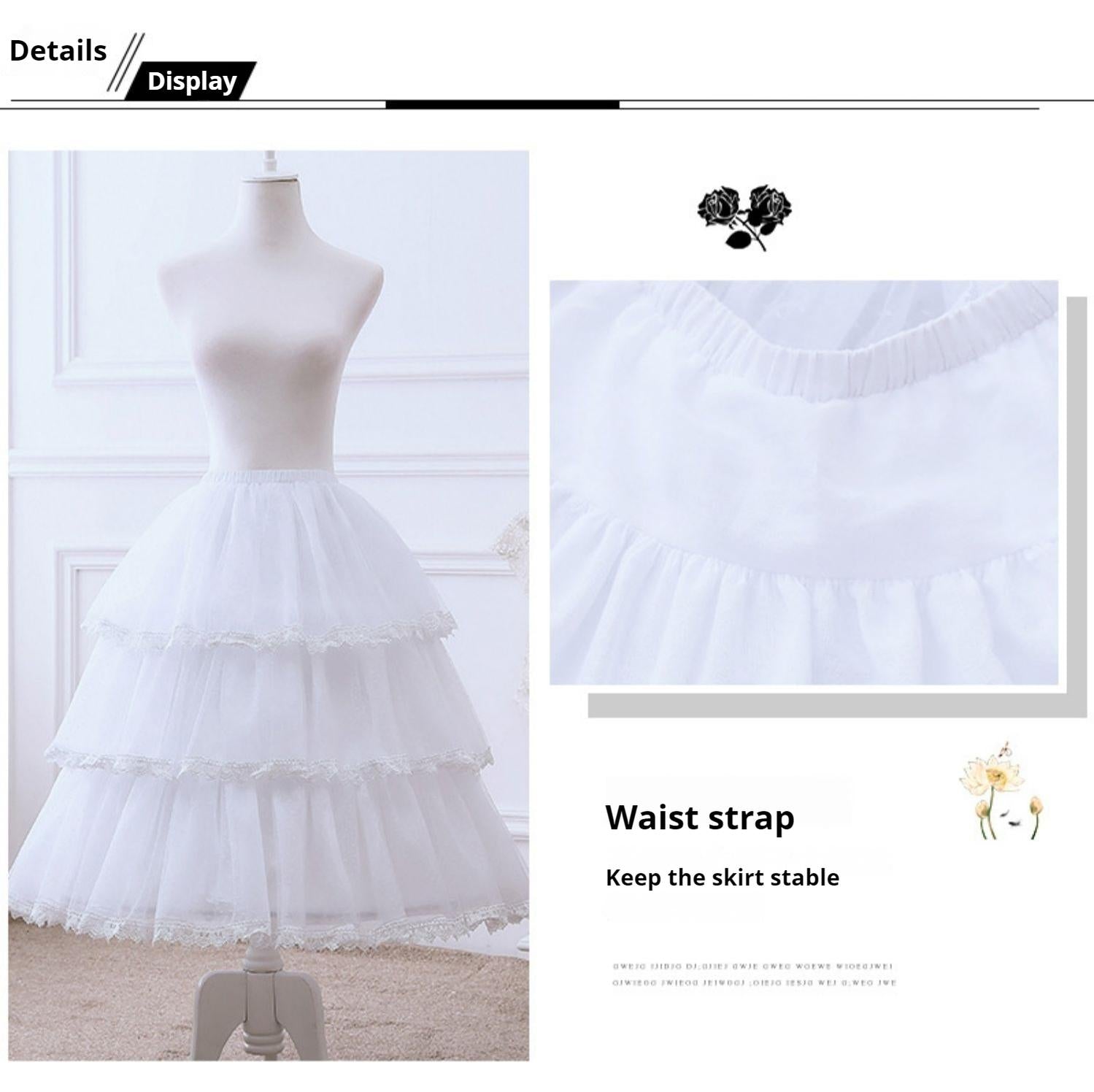 Magic Petticoat - Wedding Lolita Puffy Hoop Petticoat - image 9