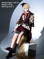Heir - Military Ouji Lolita Blouse, Coat & Shorts Set - image 4