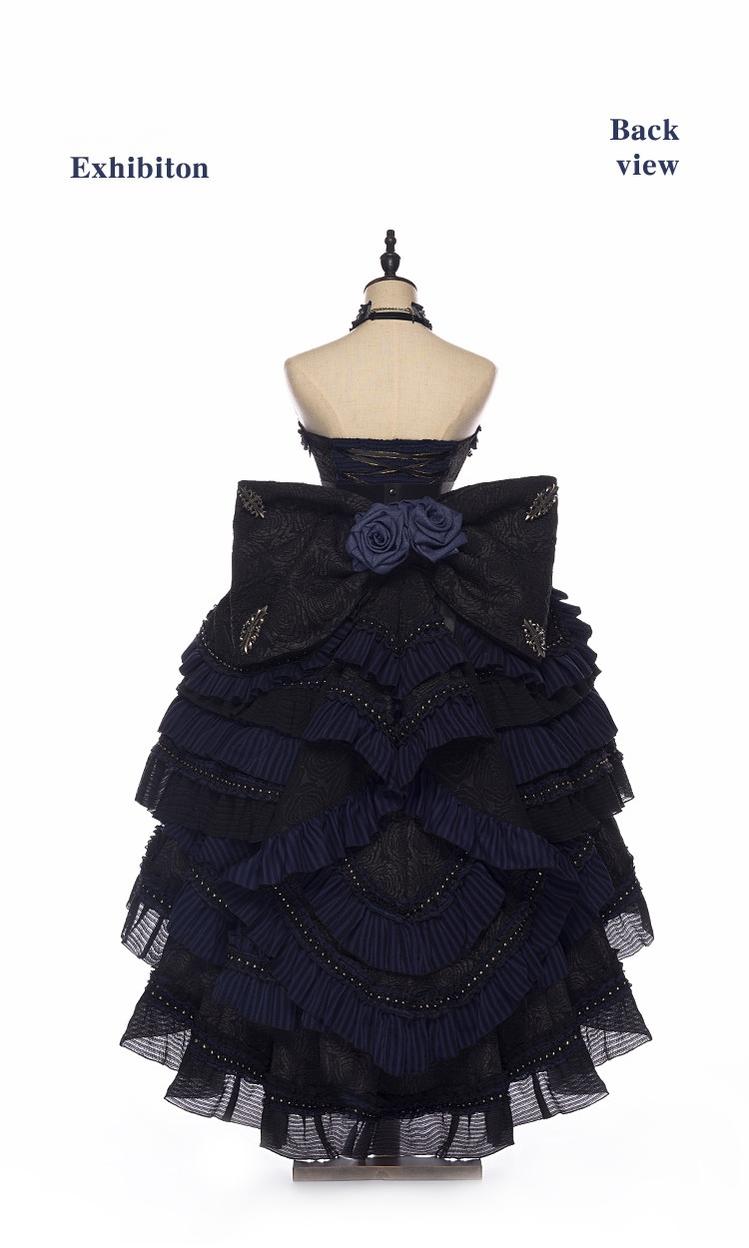 Ismailia - Gothic Lolita JSK Dress, Lace & Rose and Accessories - image 6