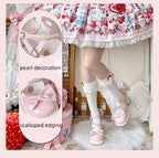 Crush Complex - Sweet Lolita Heel Shoes, Pearls & Bows - image 14
